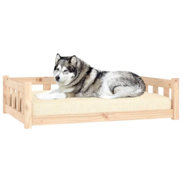 vidaXL Dog Bed 41.5"x29.7"x11" Solid Wood Pine - Image 3