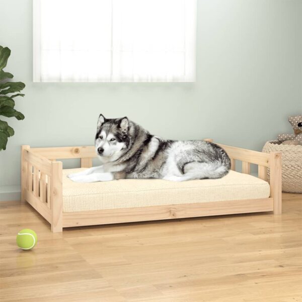 vidaXL Dog Bed 41.5"x29.7"x11" Solid Wood Pine