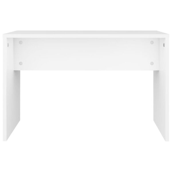 vidaXL Dressing Stool White 27.6"x13.8"x17.7" Engineered Wood - Image 4