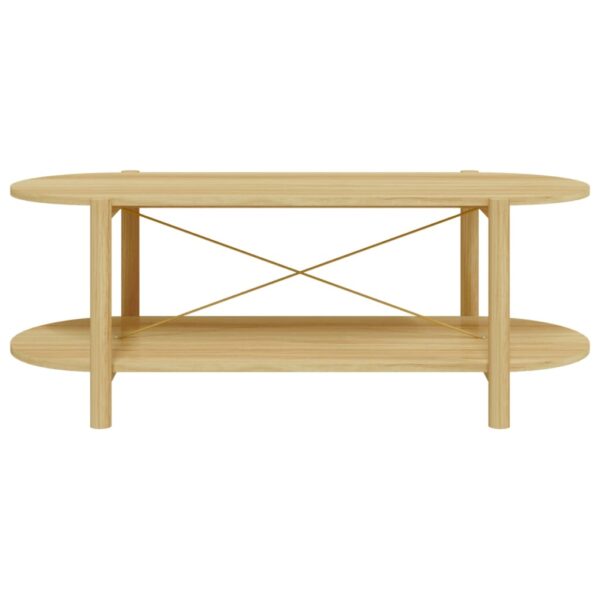 vidaXL Coffee Table 43.3"x18.9"x15.7" Engineered Wood - Image 5