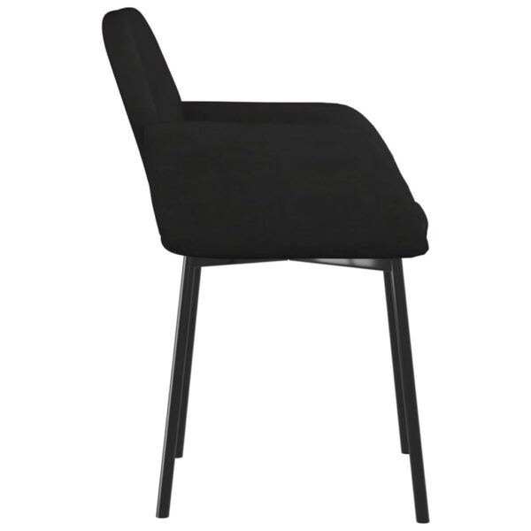 vidaXL Dining Chairs 2 pcs Black Velvet - Image 6