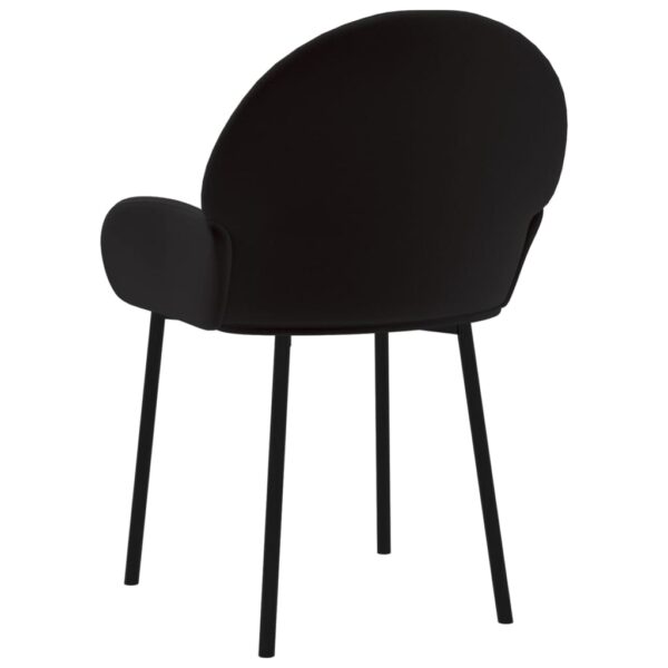 vidaXL Dining Chairs 2 pcs Black Velvet - Image 6