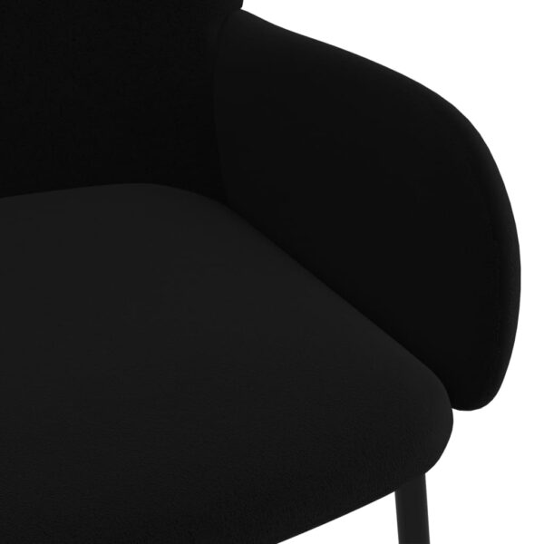 vidaXL Dining Chairs 2 pcs Black Velvet - Image 7