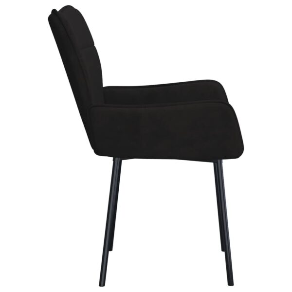 vidaXL Dining Chairs 2 pcs Black Velvet - Image 5