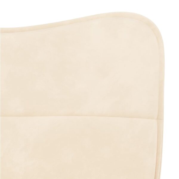 vidaXL Dining Chairs 2 pcs Cream Velvet - Image 7