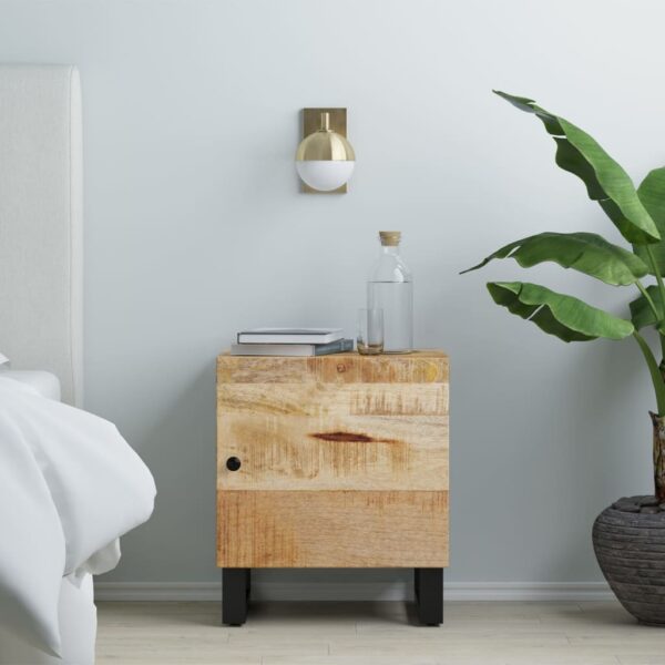 vidaXL Bedside Cabinet 15.7"x13"x18.1" Solid Wood Mango