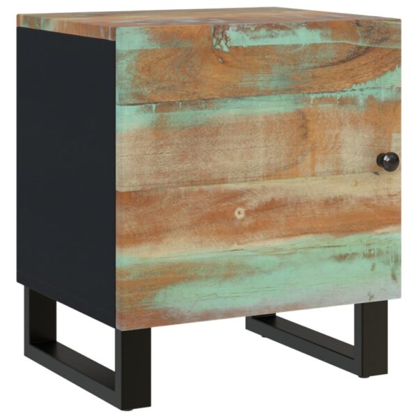 vidaXL Bedside Cabinet 15.7"x13"x18.1" Solid Wood Reclaimed - Image 12