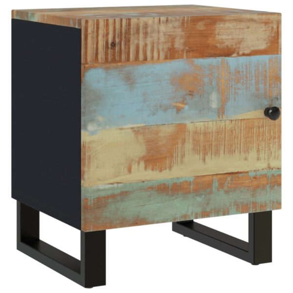 vidaXL Bedside Cabinet 15.7"x13"x18.1" Solid Wood Reclaimed - Image 11