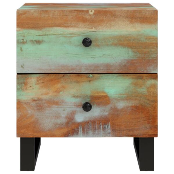 vidaXL Bedside Cabinets 2 pcs 15.7"x13"x18.1" Solid Wood Reclaimed - Image 3