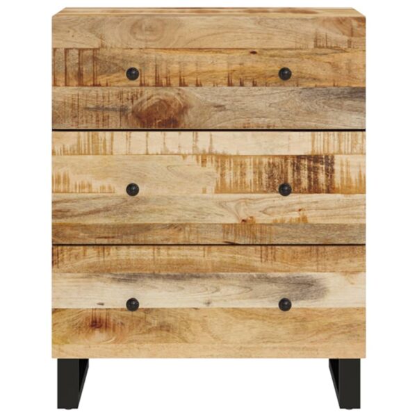 vidaXL Sideboard 23.6"x13"x29.5" Solid Wood Mango - Image 3