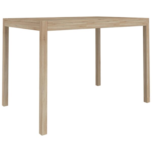 vidaXL Dining Table 43.3"x27.6"x29.5" Solid Wood Acacia - Image 2