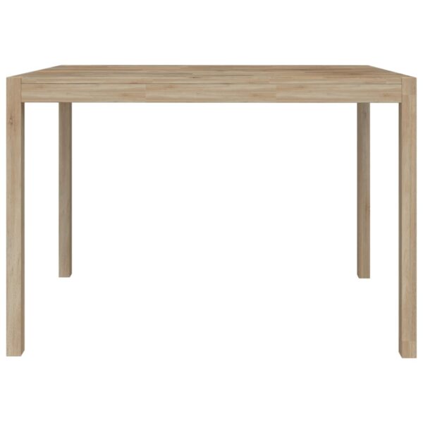 vidaXL Dining Table 43.3"x27.6"x29.5" Solid Wood Acacia - Image 4