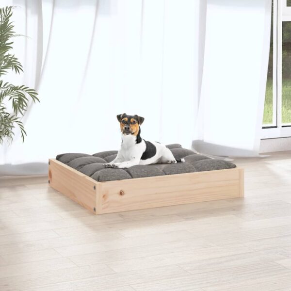 vidaXL Dog Bed 20.3"x17.3"x3.5" Solid Wood Pine - Image 5