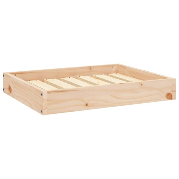 vidaXL Dog Bed 24.2"x19.3"x3.5" Solid Wood Pine - Image 2