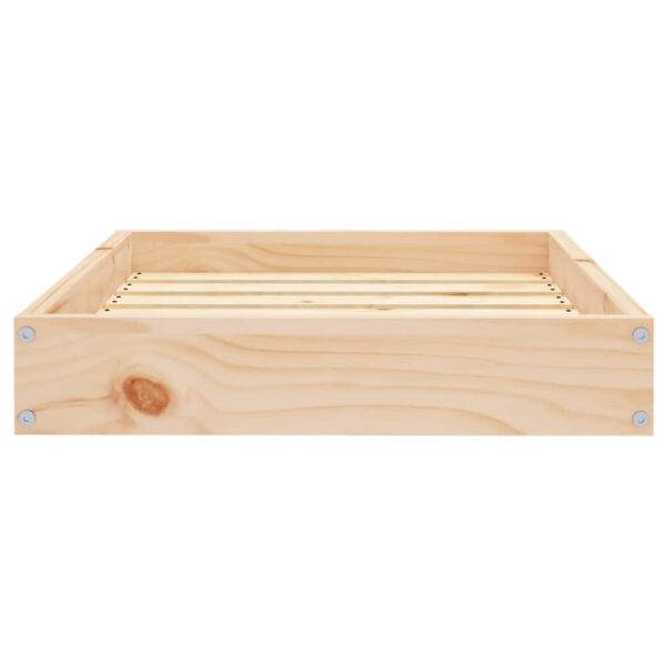 vidaXL Dog Bed 24.2"x19.3"x3.5" Solid Wood Pine - Image 4