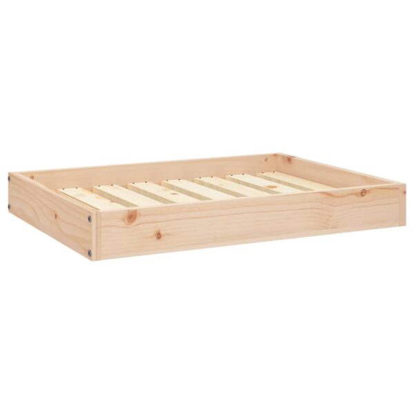 vidaXL Dog Bed 28.1"x21.3"x3.5" Solid Wood Pine - Image 2