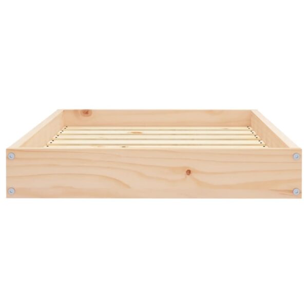 vidaXL Dog Bed 28.1"x21.3"x3.5" Solid Wood Pine - Image 4