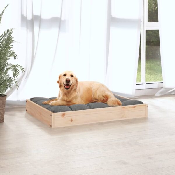 vidaXL Dog Bed 28.1"x21.3"x3.5" Solid Wood Pine - Image 5