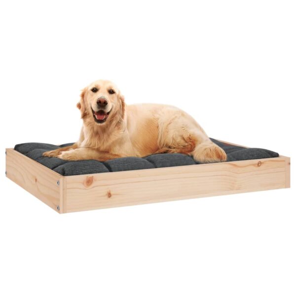 vidaXL Dog Bed 28.1"x21.3"x3.5" Solid Wood Pine - Image 6