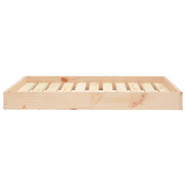 vidaXL Dog Bed 36"x25.2"x3.5" Solid Wood Pine - Image 3