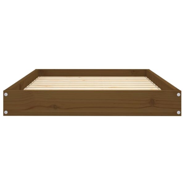 vidaXL Dog Bed Honey Brown 36"x25.2"x3.5" Solid Wood Pine - Image 4