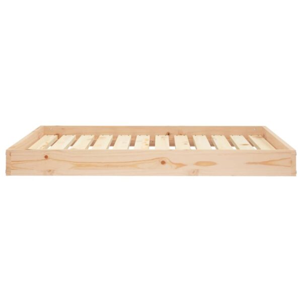 vidaXL Dog Bed 40"x29.1"x3.5" Solid Wood Pine - Image 3