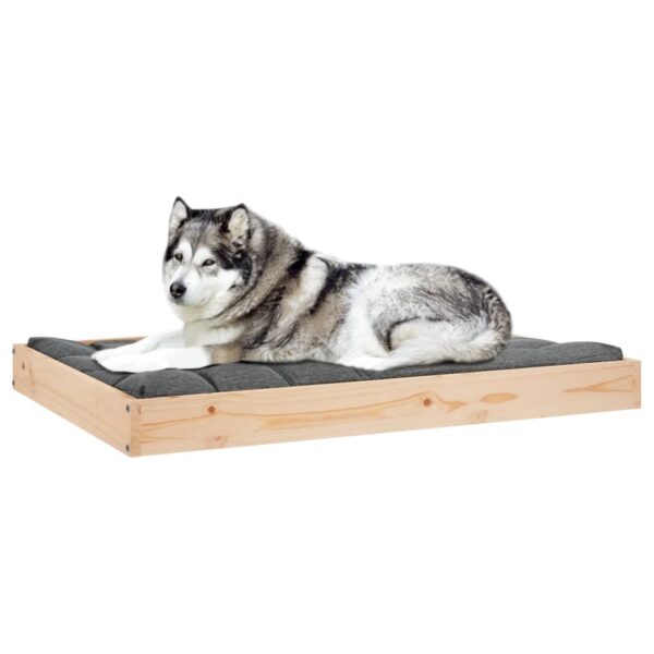 vidaXL Dog Bed 40"x29.1"x3.5" Solid Wood Pine - Image 6