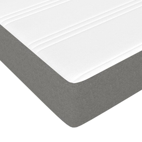 vidaXL Pocket Spring Bed Mattress Dark Gray 39.4"x74.8"x7.9" Twin Fabric - Image 5