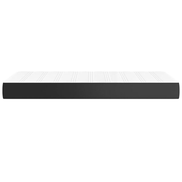 vidaXL Pocket Spring Bed Mattress Black 39.4"x74.8"x7.9" Twin Faux Leather - Image 4