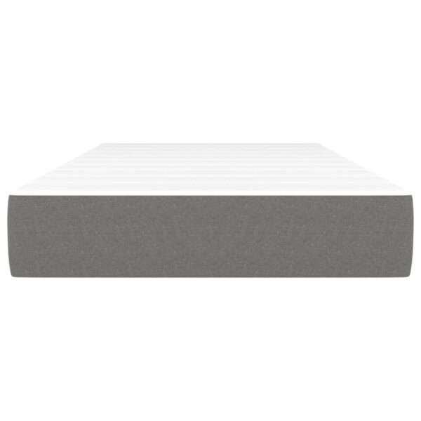 vidaXL Pocket Spring Bed Mattress Dark Gray 39.4"x79.9"x7.9" Twin XL Fabric - Image 3