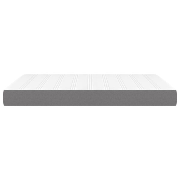 vidaXL Pocket Spring Bed Mattress Dark Gray 53.9"x74.8"x7.9" Full Fabric - Image 4