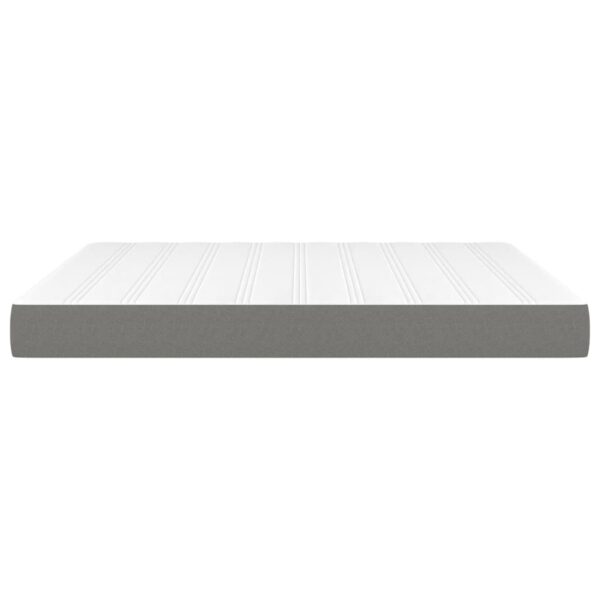 vidaXL Pocket Spring Bed Mattress Dark Gray 59.8"x79.9"x7.9" Queen Fabric - Image 4