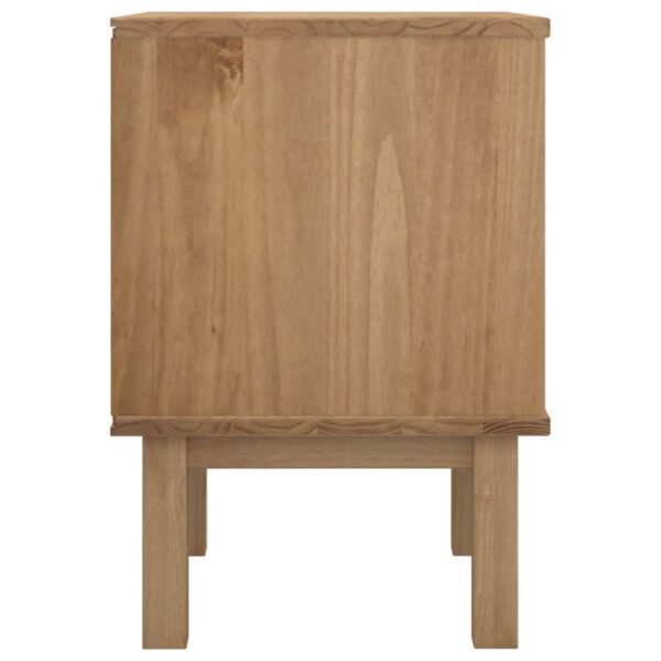 vidaXL Bedside Cabinet OTTA 17.7"x15.4"x22.4" Solid Wood Pine - Image 5