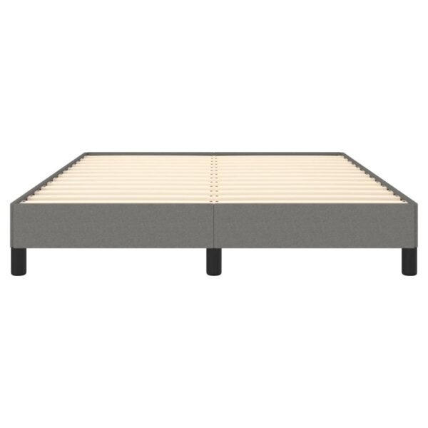 vidaXL Bed Frame Dark Gray 53.9"x74.8" Full Fabric - Image 5