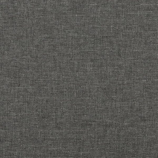 vidaXL Bed Frame Dark Gray 59.8"x79.9" Queen Fabric - Image 7