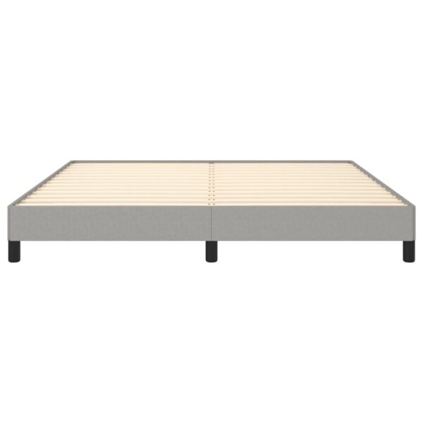 vidaXL Bed Frame Light Gray 72"x83.9" California King Fabric - Image 5