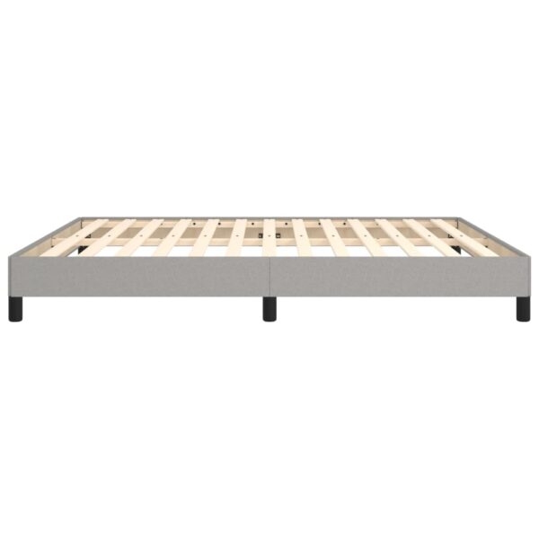 vidaXL Bed Frame Light Gray 72"x83.9" California King Fabric - Image 6