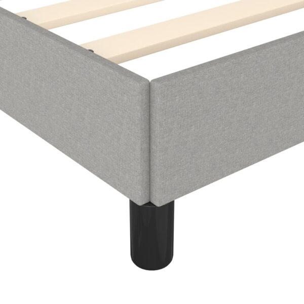 vidaXL Bed Frame Light Gray 72"x83.9" California King Fabric - Image 7