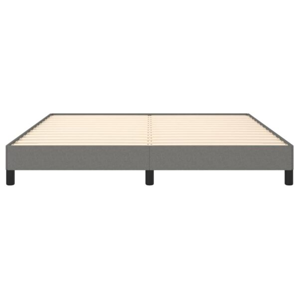 vidaXL Bed Frame Dark Gray 72"x83.9" California King Fabric - Image 5