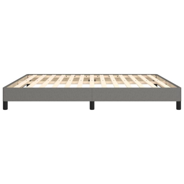 vidaXL Bed Frame Dark Gray 72"x83.9" California King Fabric - Image 6