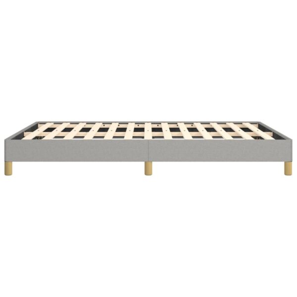 vidaXL Bed Frame Light Gray 53.9"x74.8" Full Fabric - Image 6