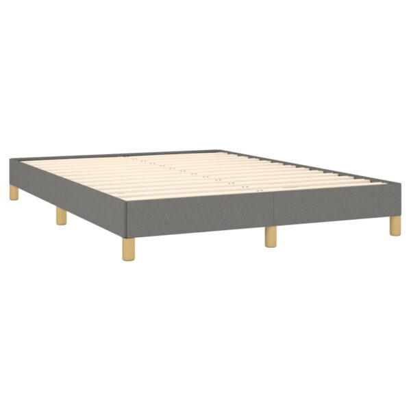 vidaXL Bed Frame Dark Gray 53.9"x74.8" Full Fabric - Image 4