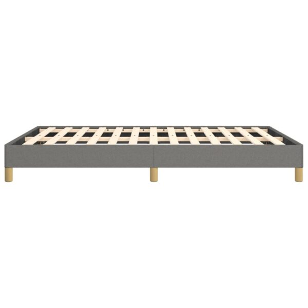 vidaXL Bed Frame Dark Gray 53.9"x74.8" Full Fabric - Image 6