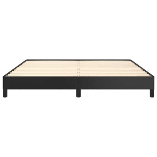 vidaXL Bed Frame Black 72"x83.9" California King Faux Leather - Image 5