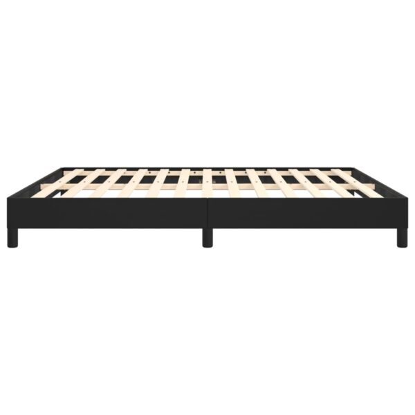 vidaXL Bed Frame Black 72"x83.9" California King Faux Leather - Image 6