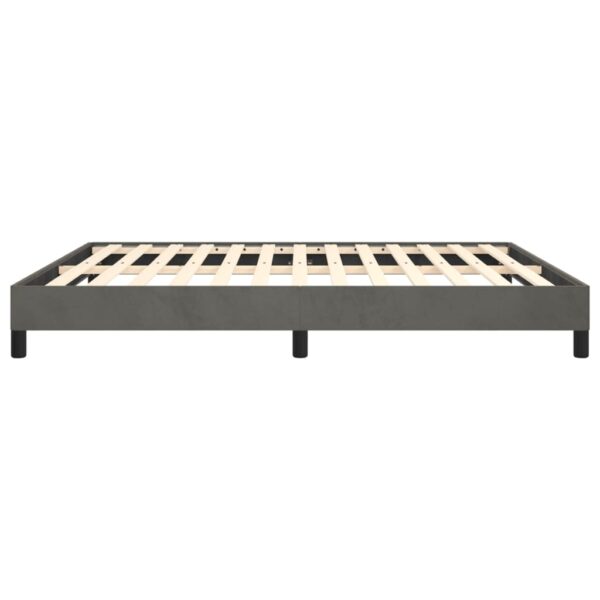 vidaXL Bed Frame Dark Gray 72"x83.9" California King Velvet - Image 6