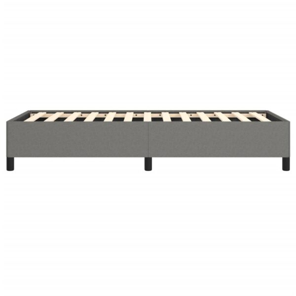 vidaXL Bed Frame Dark Gray 39.4"x74.8" Twin Fabric - Image 6