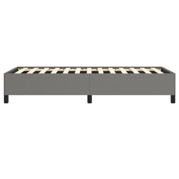 vidaXL Bed Frame Dark Gray 39.4"x79.9" Twin XL Fabric - Image 6