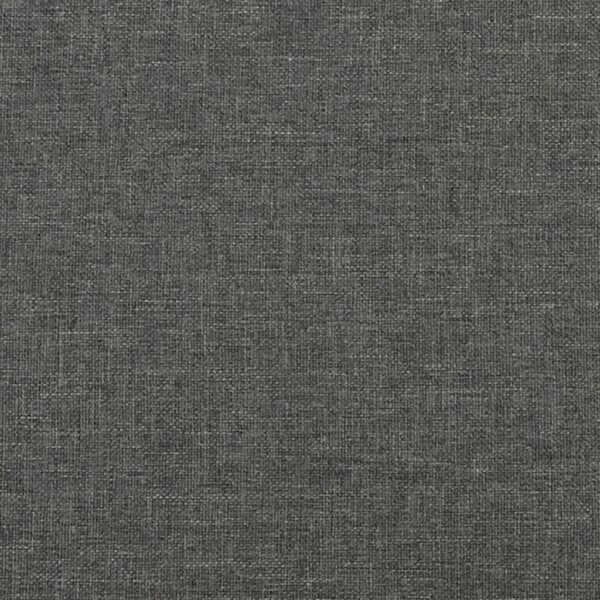 vidaXL Bed Frame Dark Gray 76"x79.9" King Fabric - Image 8