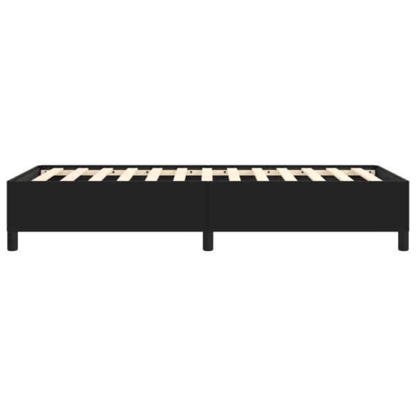 vidaXL Bed Frame Black 39.4"x74.8" Twin Faux Leather - Image 6